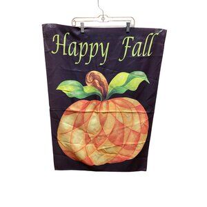 Happy Fall Pumpkin Thanksgiving Garden Flag Outdoor Decor Double-Sided